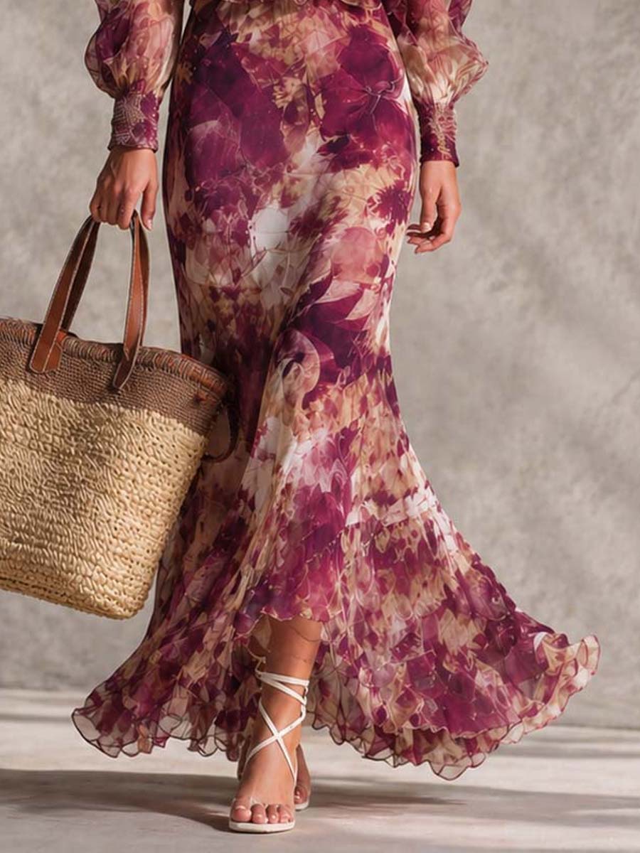 Lyra | Maxi Dress with Floral Print