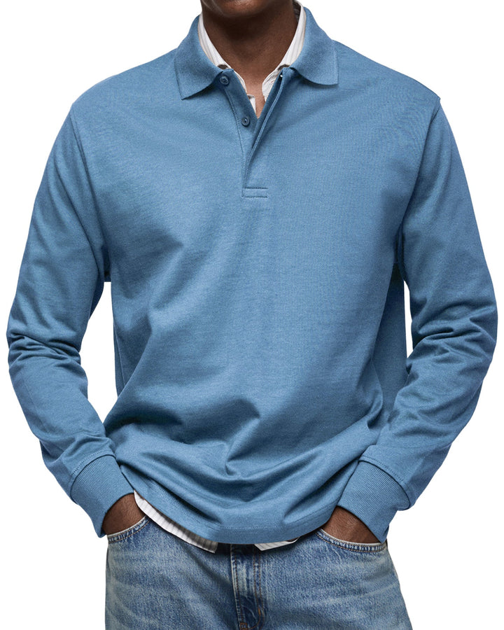 Luka - Luxe Long Sleeve Polo