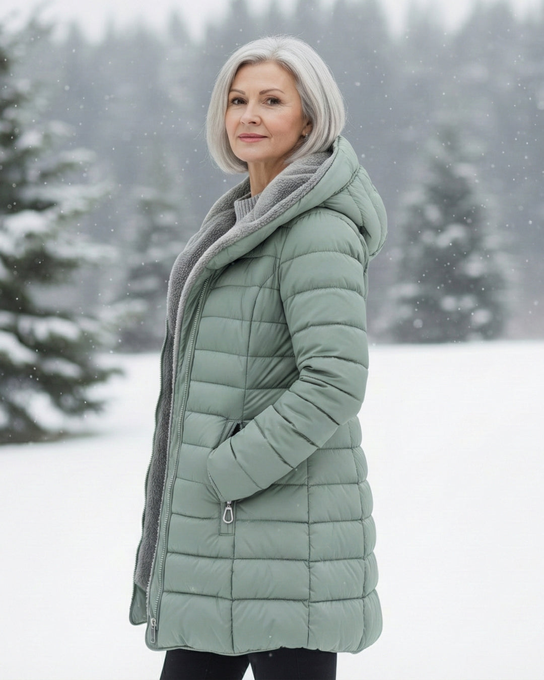 Elena – Padded Winter Jacket with Hood
