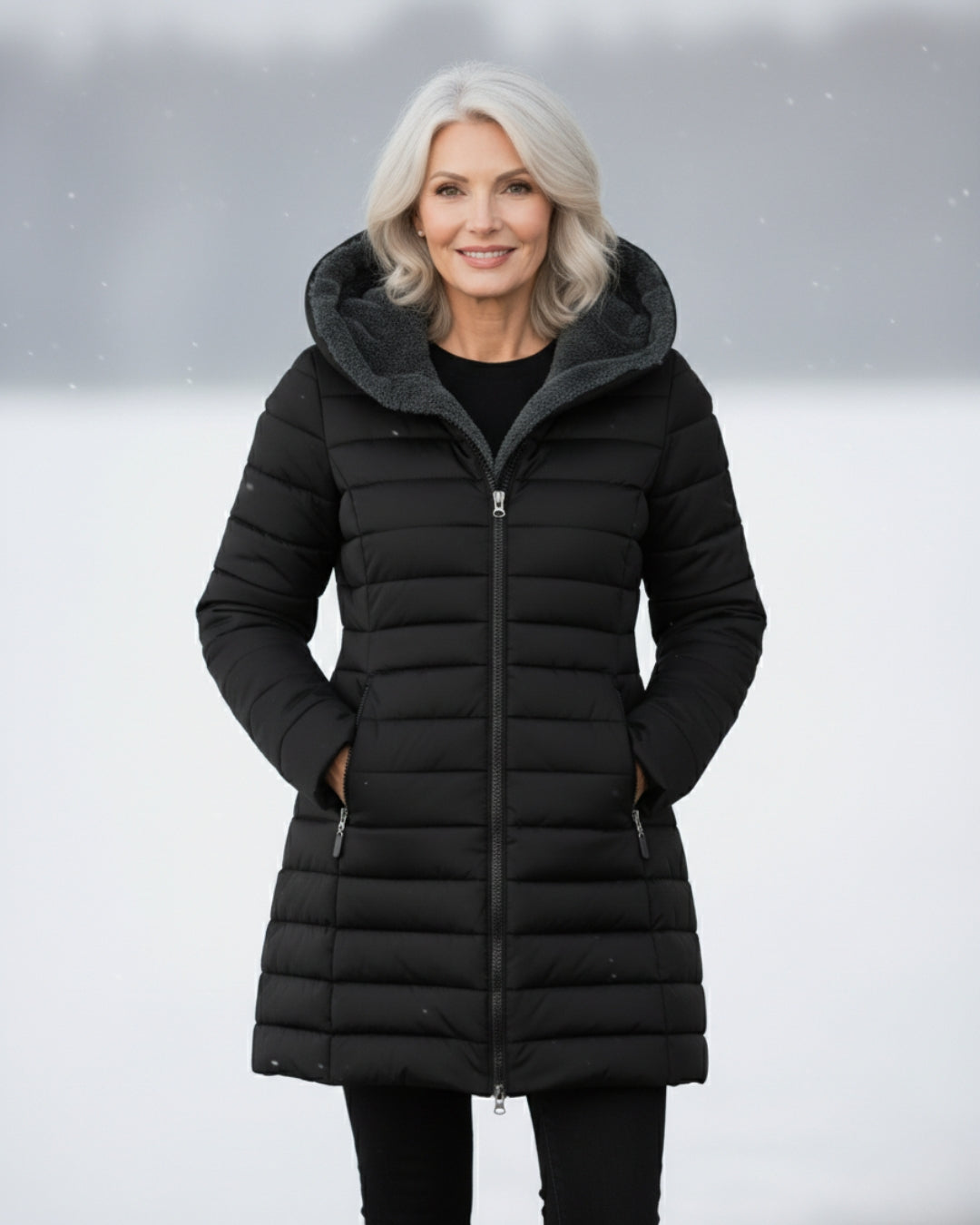 Elena – Padded Winter Jacket with Hood