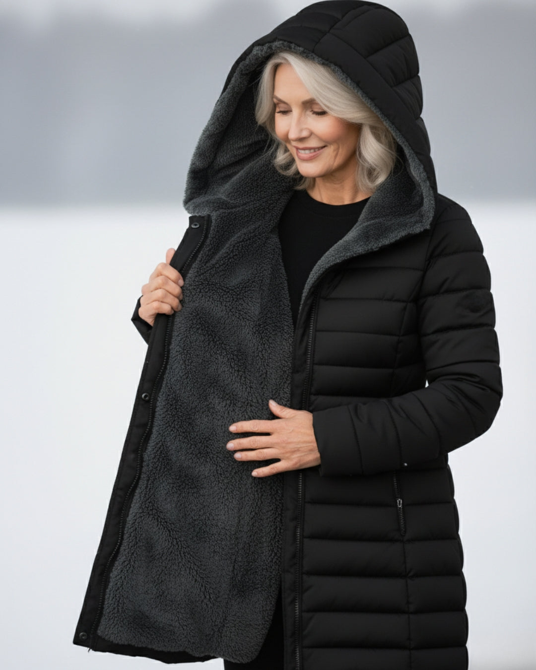 Elena – Padded Winter Jacket with Hood