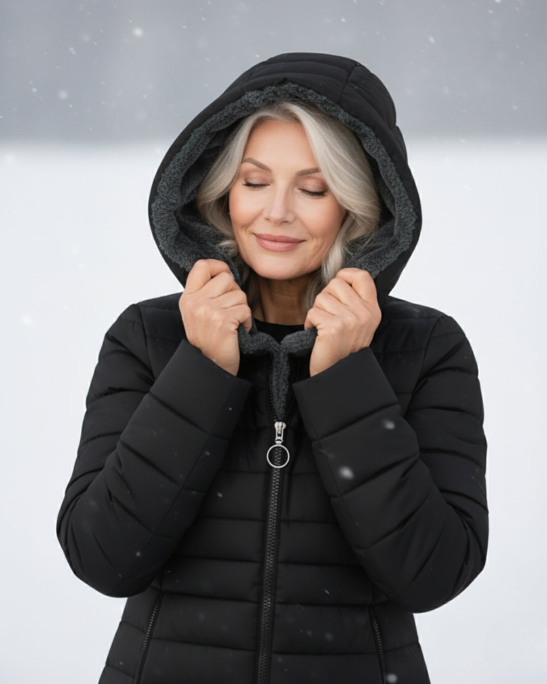 Elena – Padded Winter Jacket with Hood