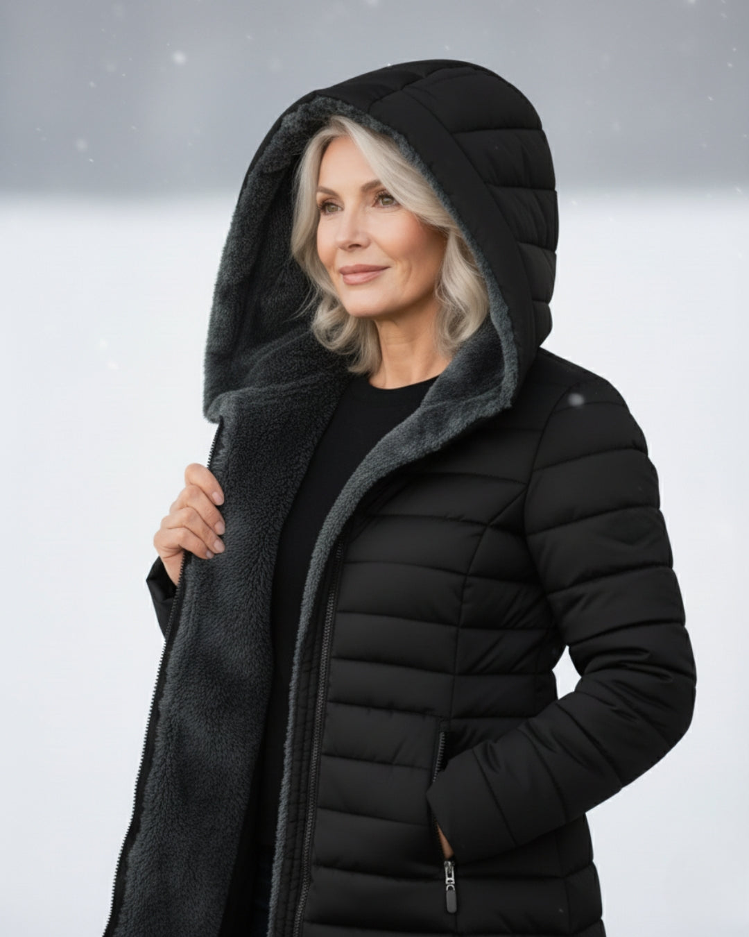 Elena – Padded Winter Jacket with Hood
