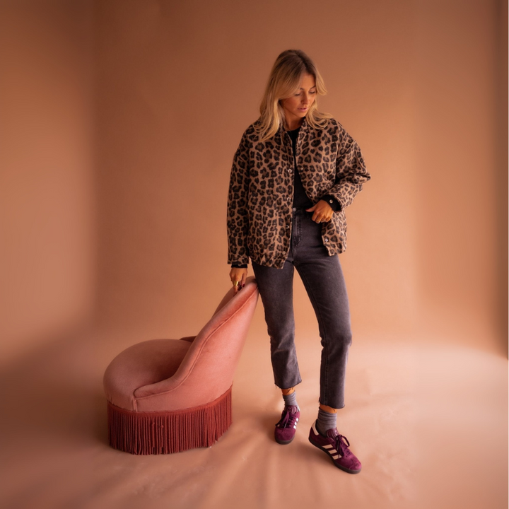 Zahra | Leopard Print Trendy Jacket