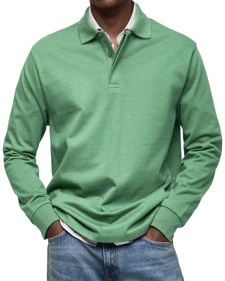 Luka - Luxe Long Sleeve Polo