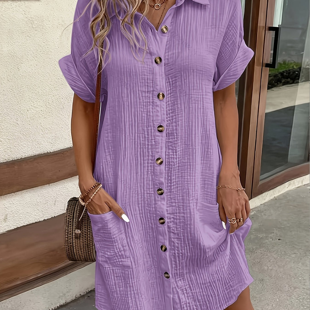 Elise | Casual Shirt Dress