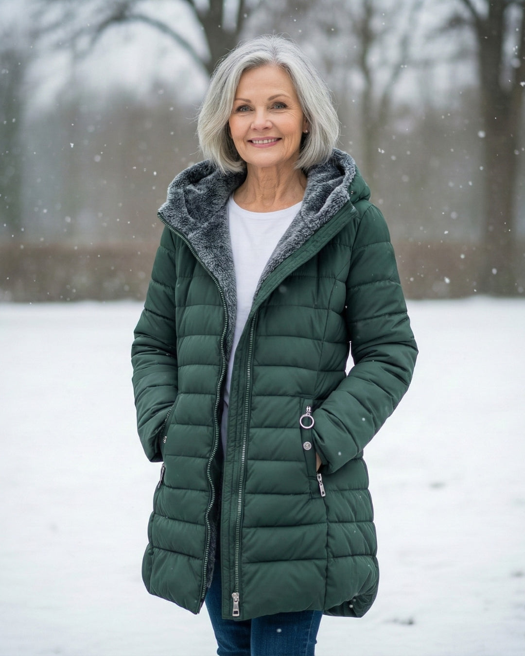 Elena – Padded Winter Jacket with Hood
