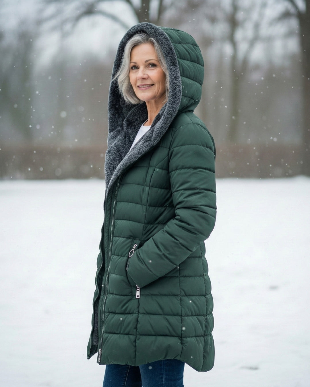 Elena – Padded Winter Jacket with Hood