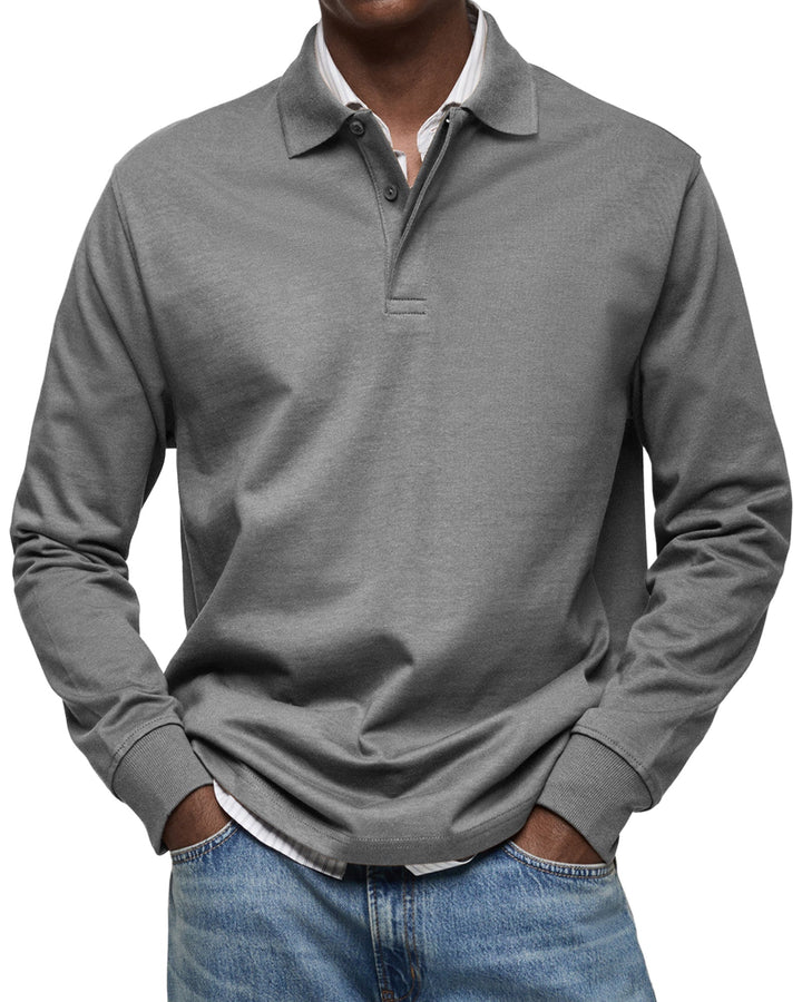 Luka - Luxe Long Sleeve Polo