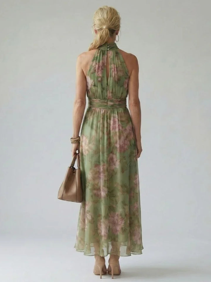 Mirelle - Gathered Halter Midi Dress