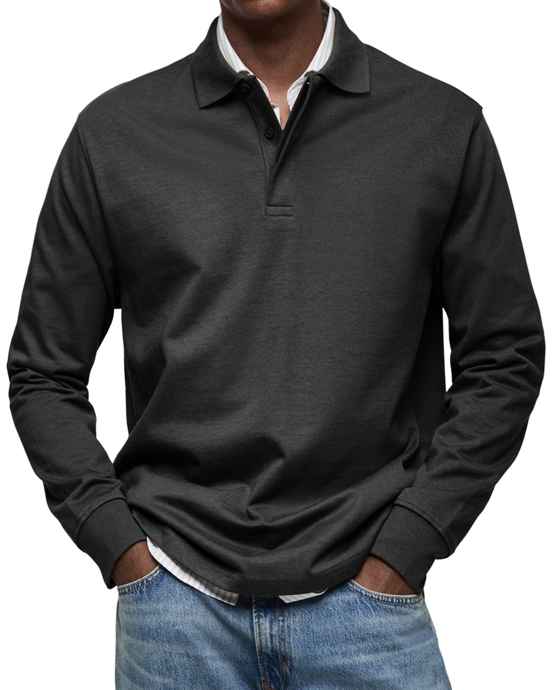 Luka - Luxe Long Sleeve Polo