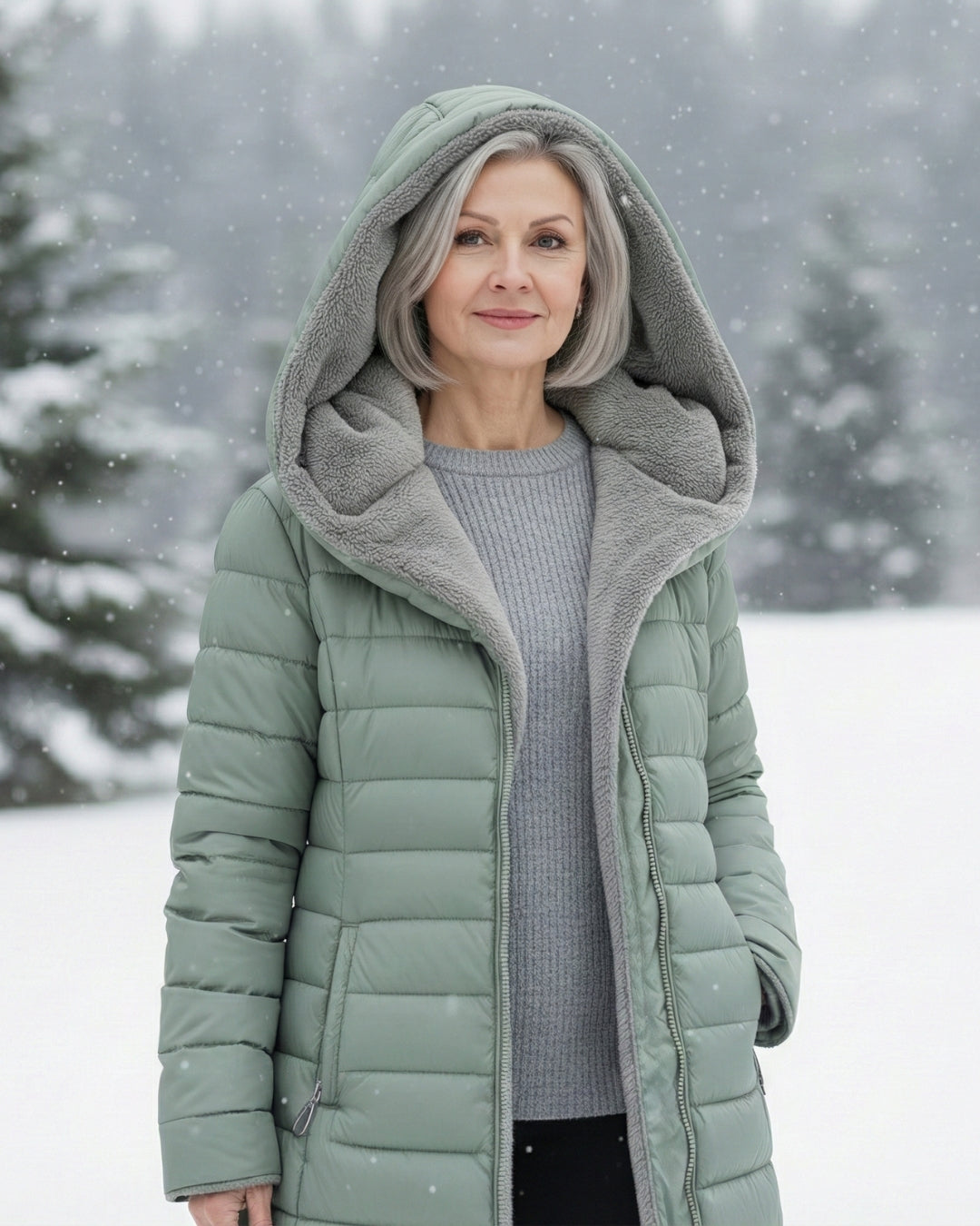 Elena – Padded Winter Jacket with Hood