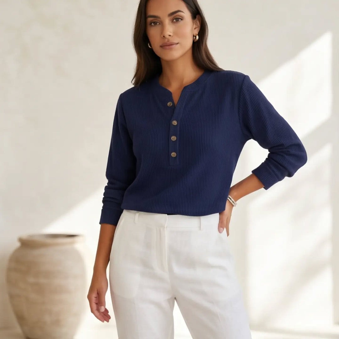 Eden | Button Henley Tunic
