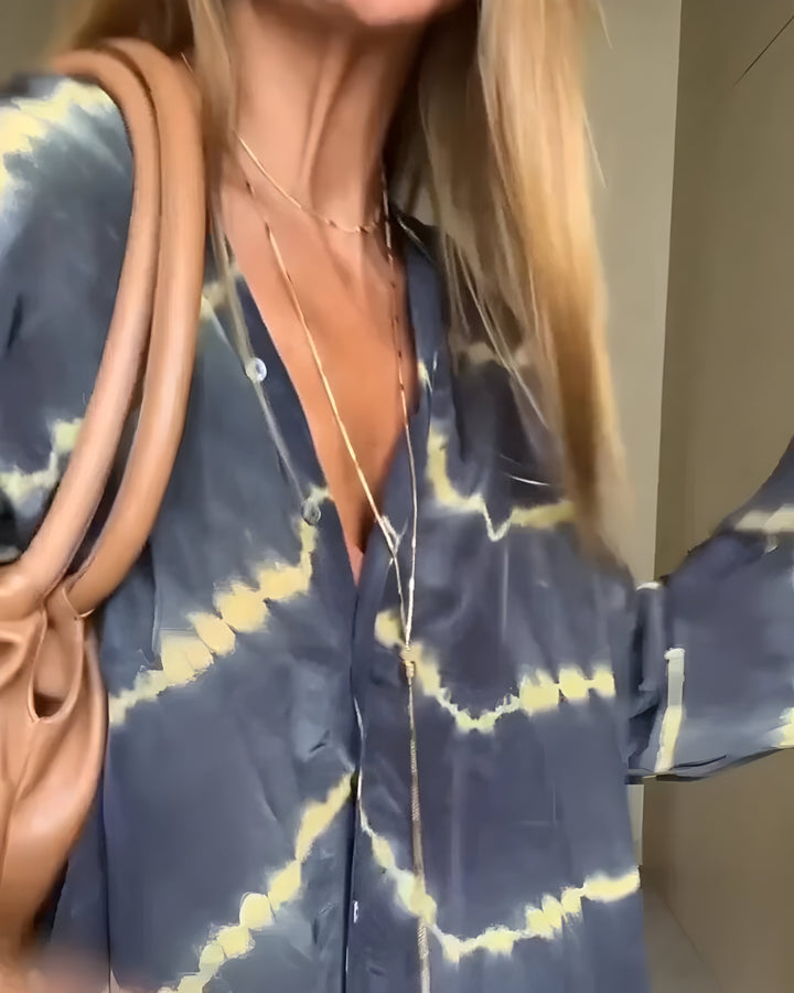 Aurélie™ | Chic Bohemian Maxi Dress with Striped Patterns