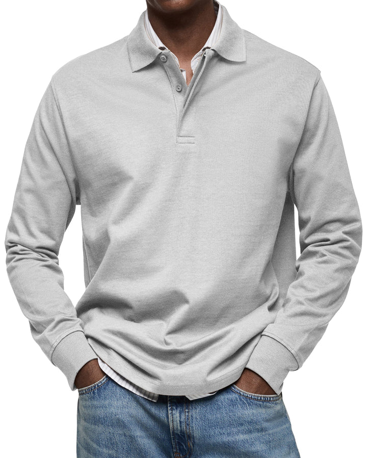 Luka - Luxe Long Sleeve Polo