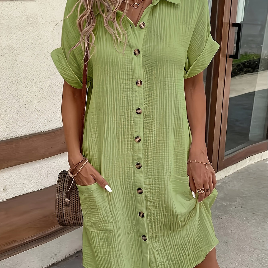 Elise | Casual Shirt Dress