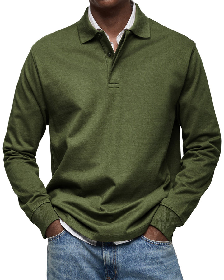 Luka - Luxe Long Sleeve Polo