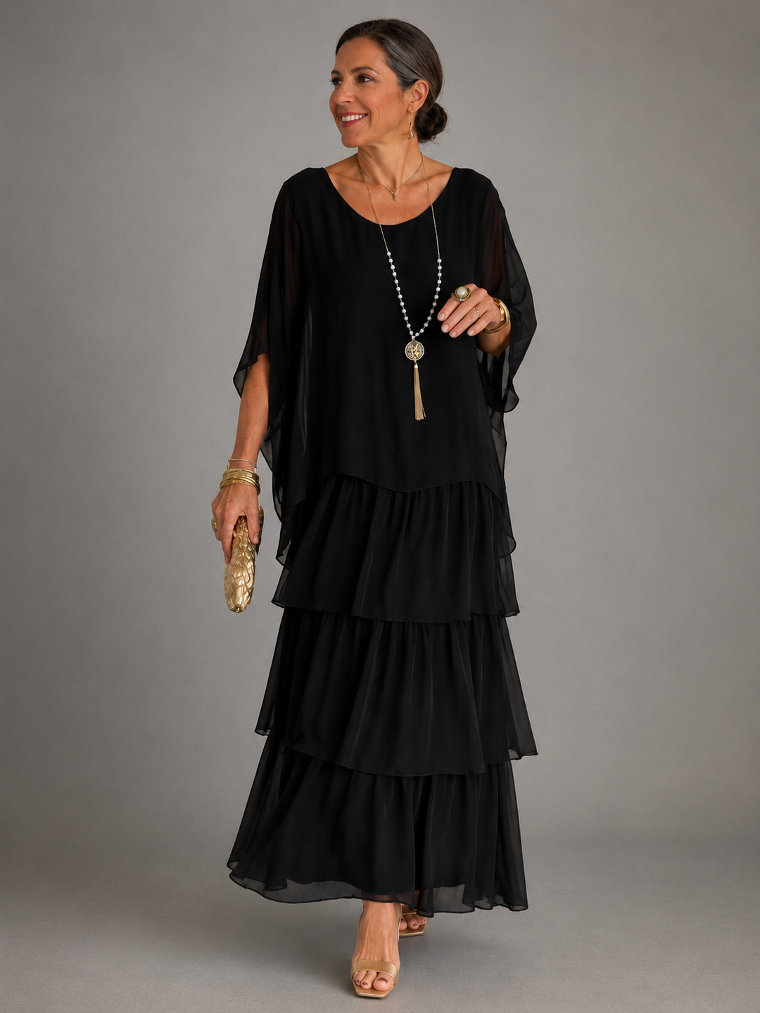 ELVENA™ | Elegant Flowy Maxi Dress