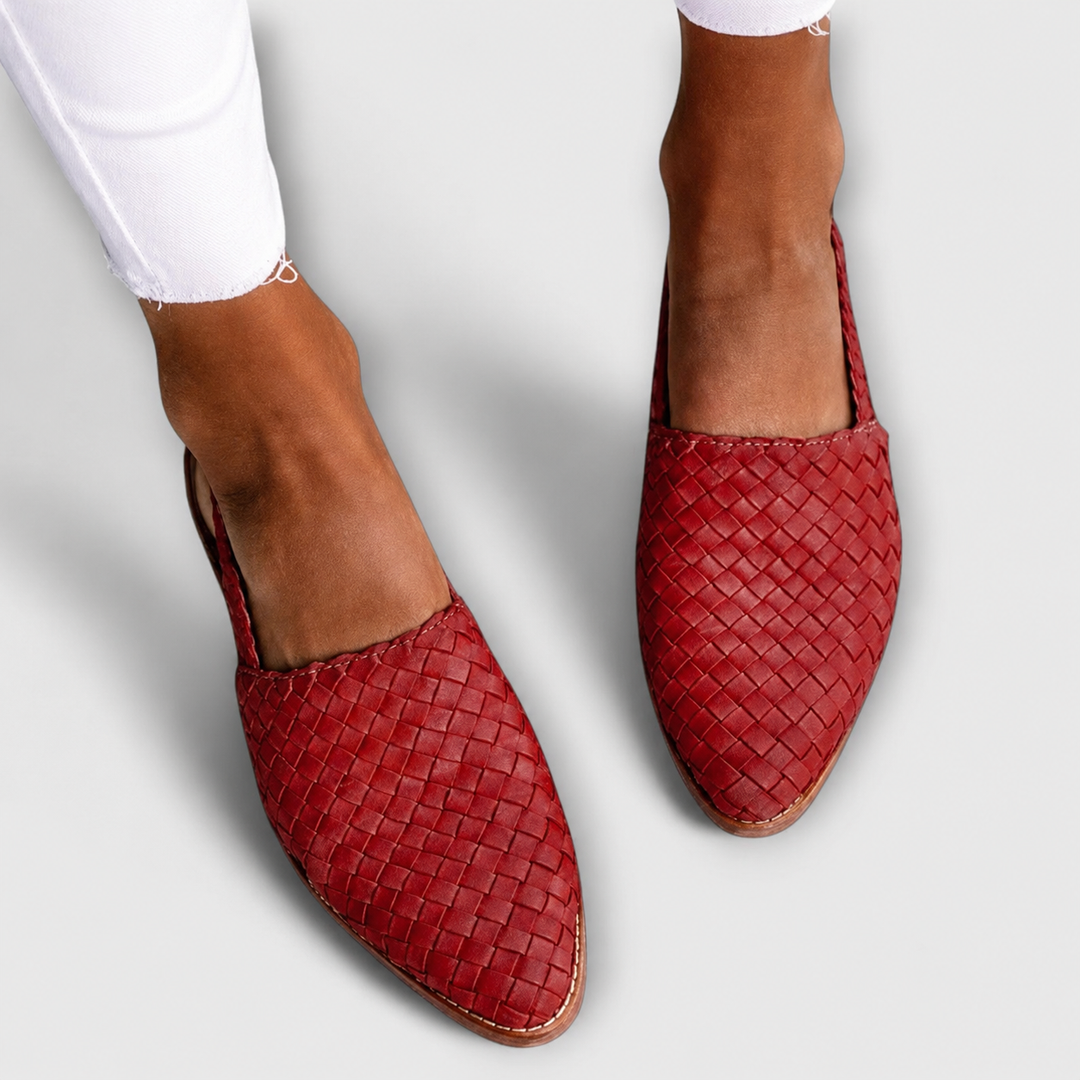 Velmarique™ | Woven Slingback Loafers