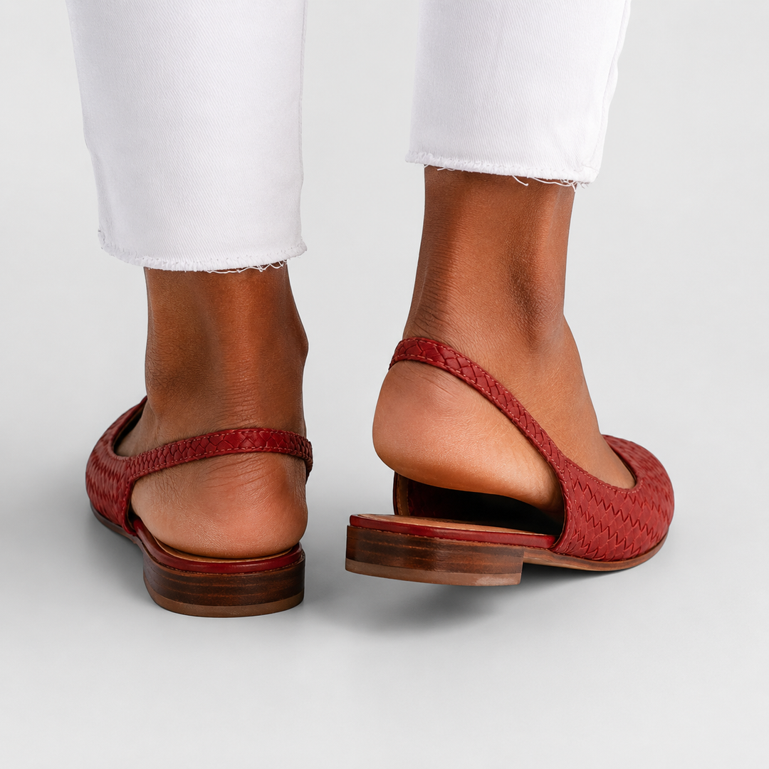 Velmarique™ | Woven Slingback Loafers