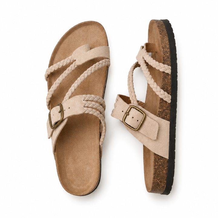 Aurora™ - Anatomical Woven Cork Sandals