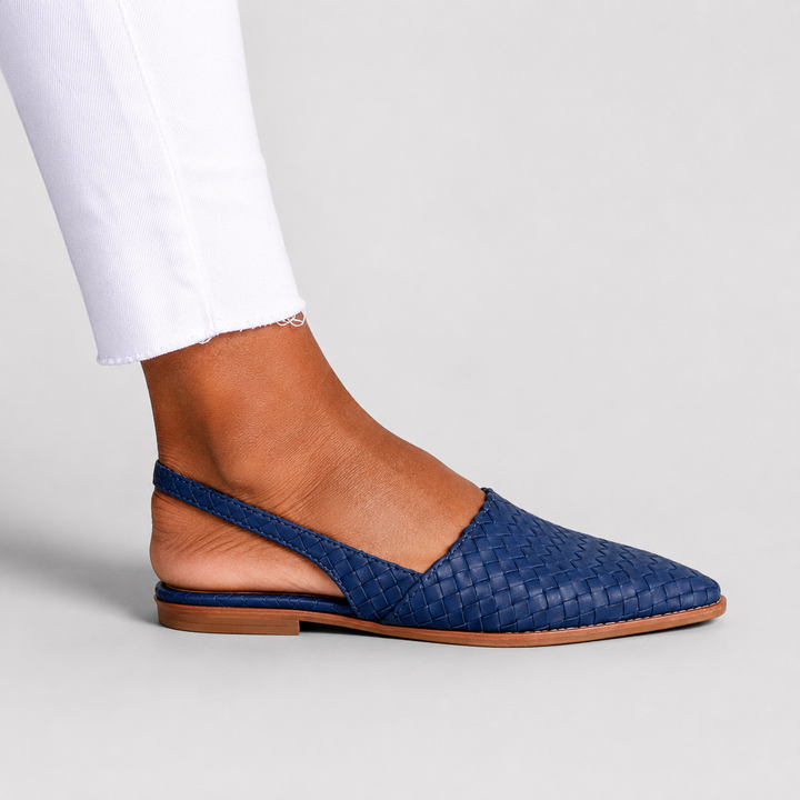Velmarique™ | Woven Slingback Loafers