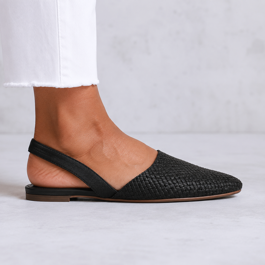Velmarique™ | Woven Slingback Loafers