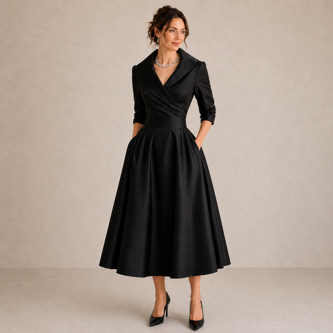 ELVENA™ | Elegant Satin Dress