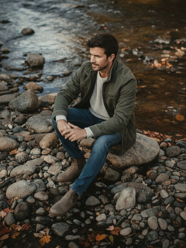 Valmont Vintage Olijfgroene Field Jacket