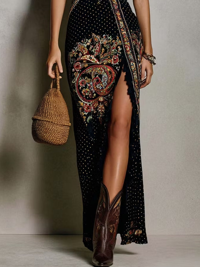 Zosia | Boho Dress with High Slit