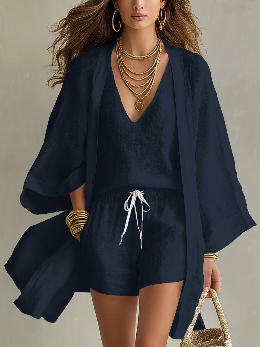 Aria | Three-Piece Linen Set