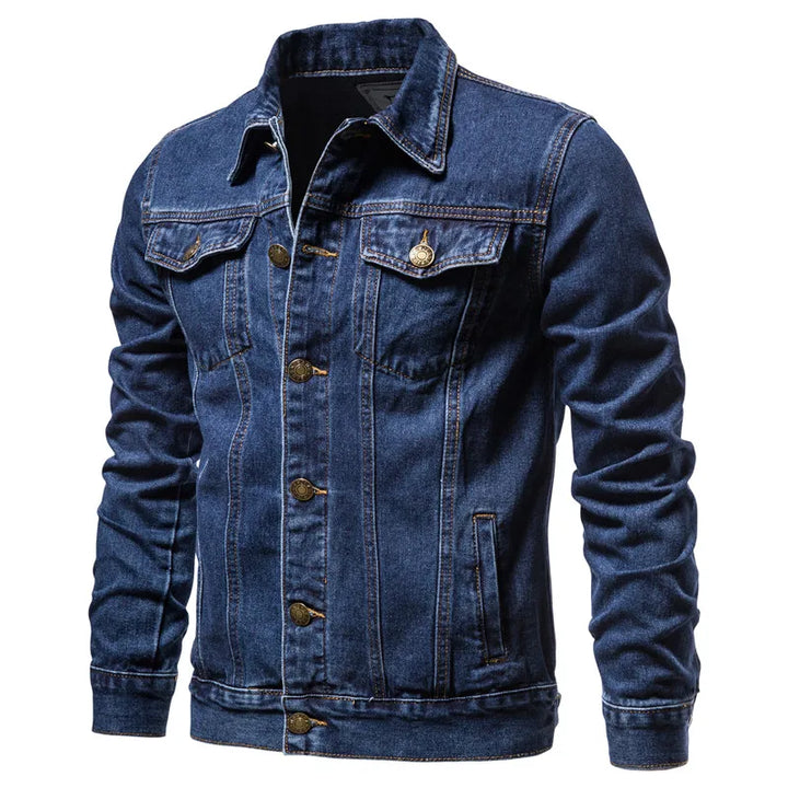 Velmarique™ | Denim Motorcycle Jacket