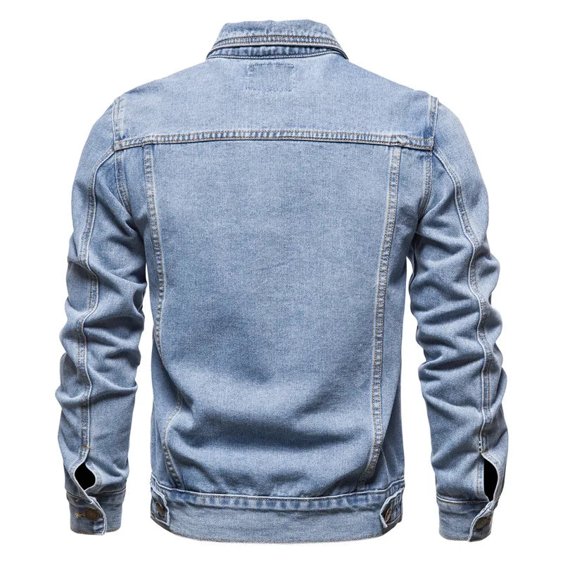 Velmarique™ | Denim Motorcycle Jacket
