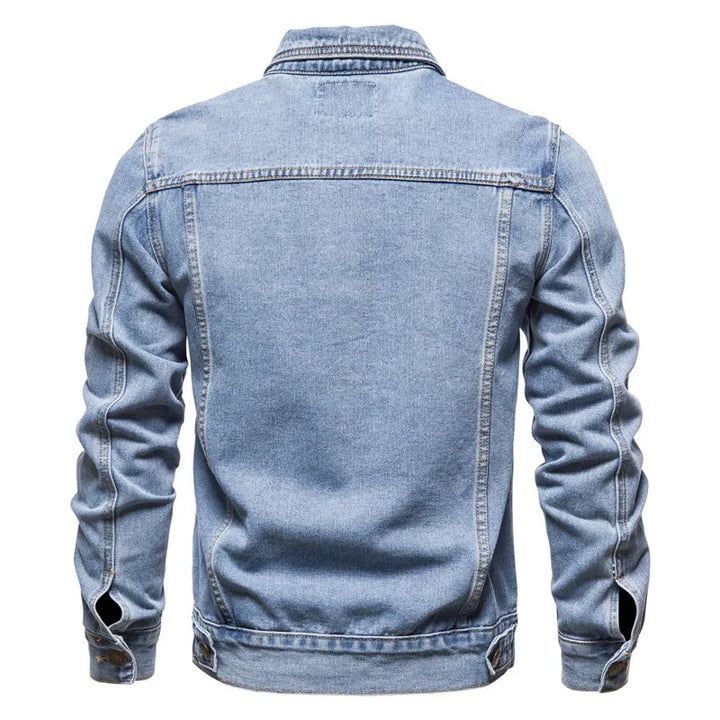 Velmarique™ | Denim Motorcycle Jacket