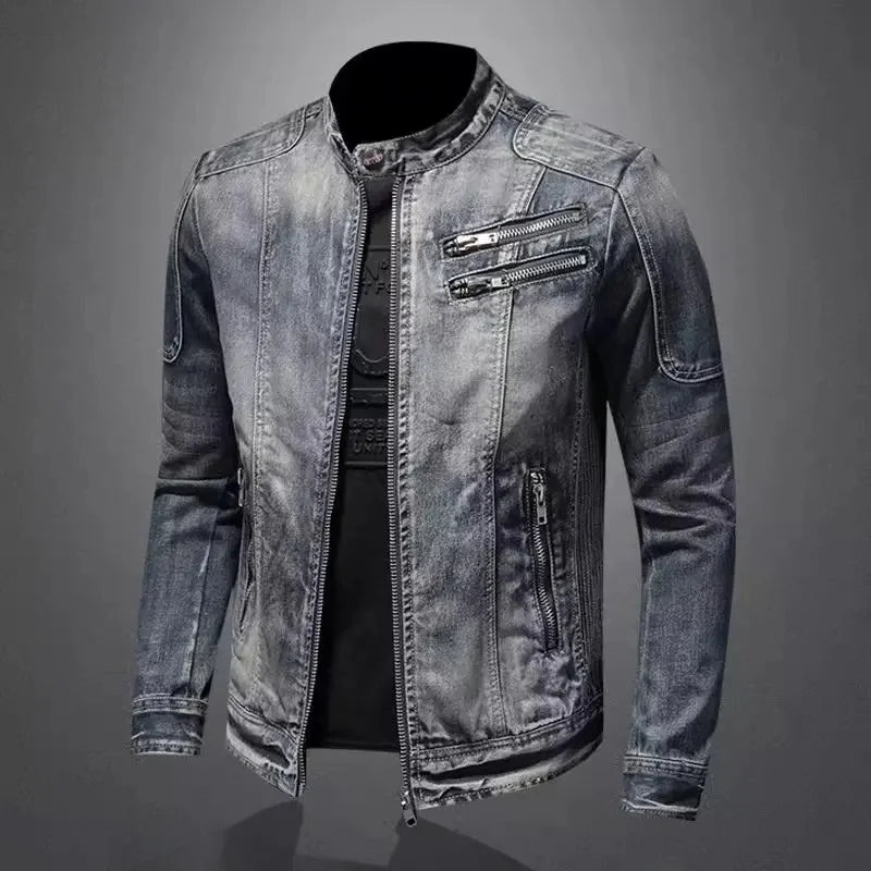 Velmarique™ | Motorcycle Denim Jacket