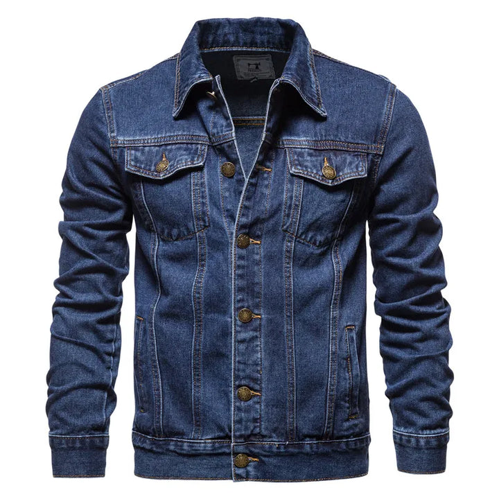 Velmarique™ | Denim Motorcycle Jacket