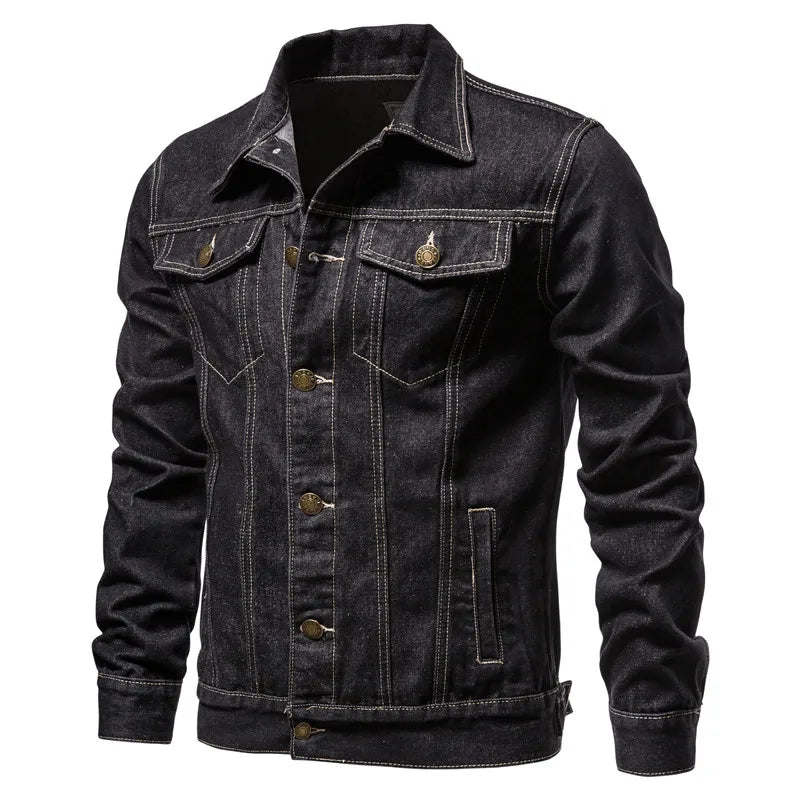 Velmarique™ | Denim Motorcycle Jacket