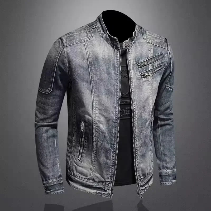 Velmarique™ | Motorcycle Denim Jacket