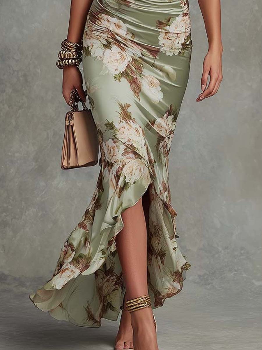 Malwina | Maxi Dress with Bell Sleeves