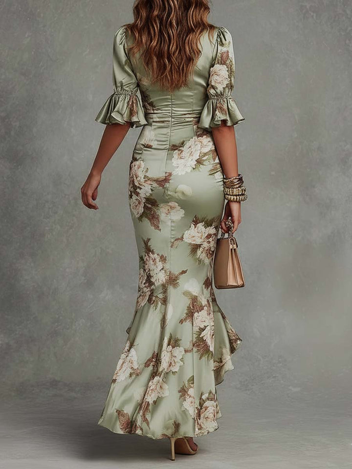 Malwina | Maxi Dress with Bell Sleeves