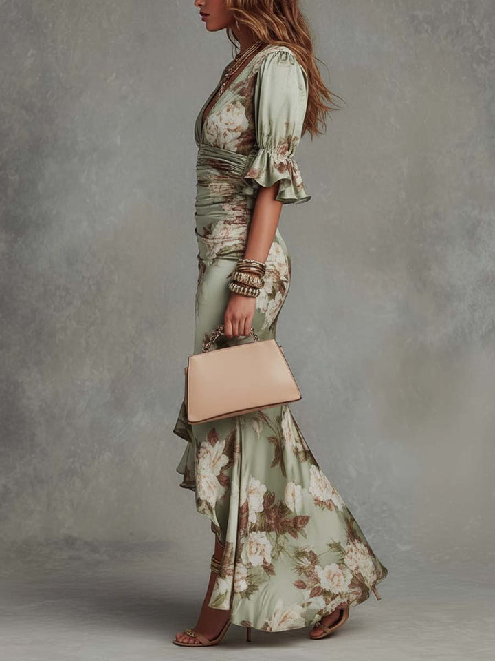 Malwina | Maxi Dress with Bell Sleeves