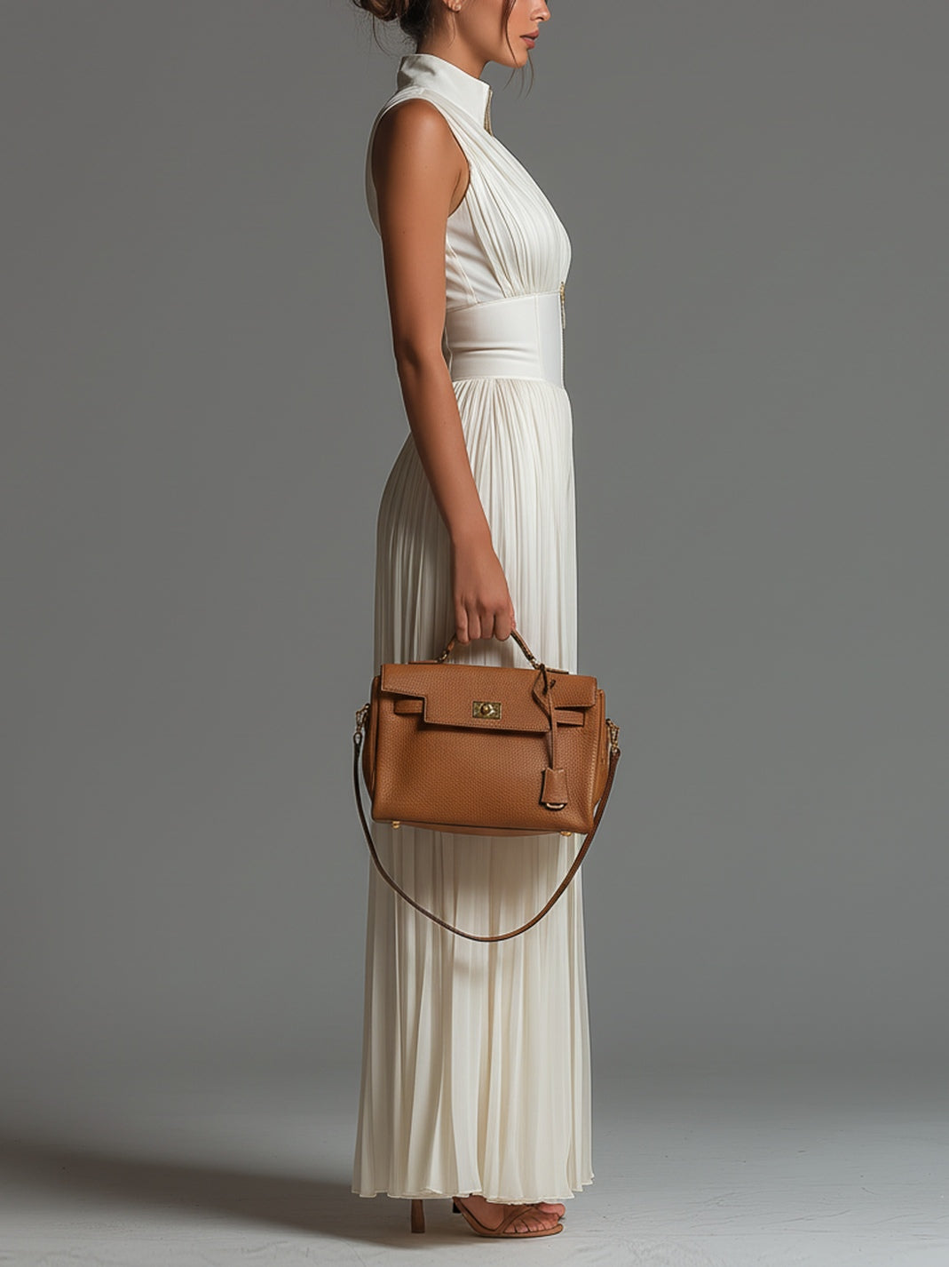 Odette™ | V-Neck Wide-Leg Chiffon Jumpsuit
