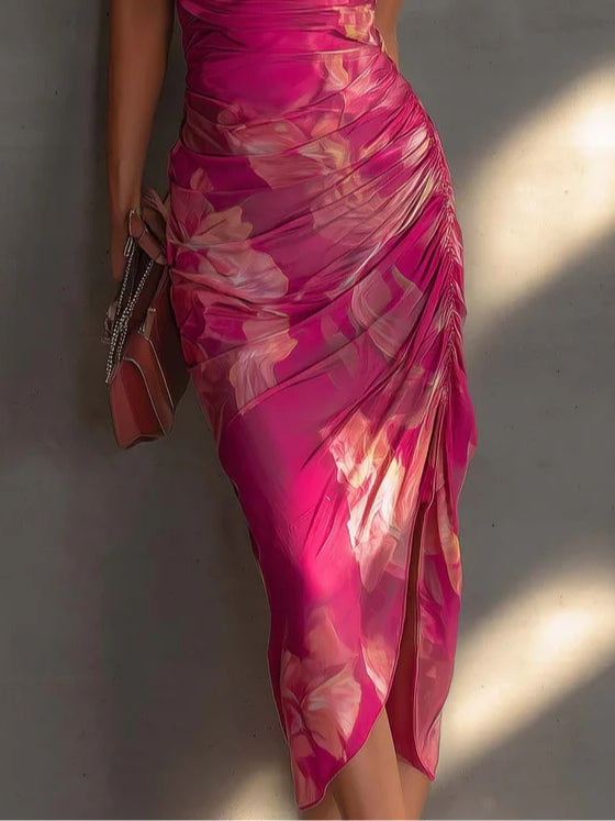 Amelia | Bodycon Dress with Floral Print