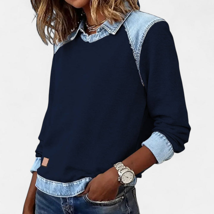 Bronte | Women's Collared Long Sleeve Sweater