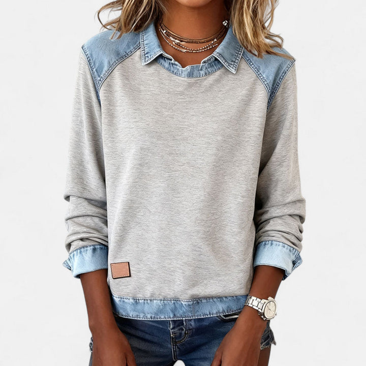 Bronte | Women's Collared Long Sleeve Sweater