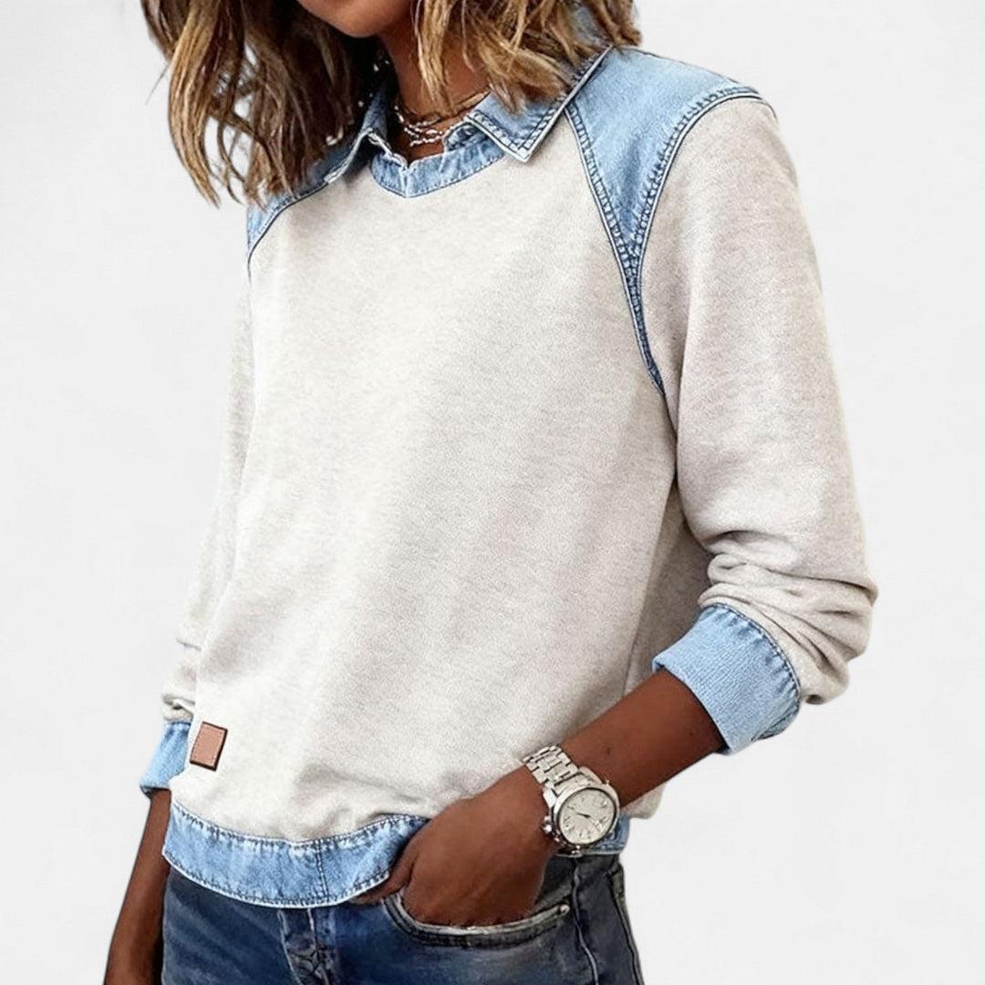 Bronte | Women's Collared Long Sleeve Sweater