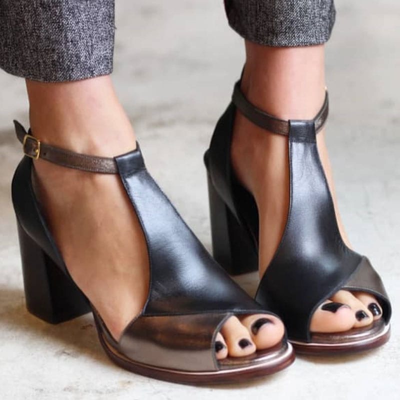 Anyao Patchwork Sandals