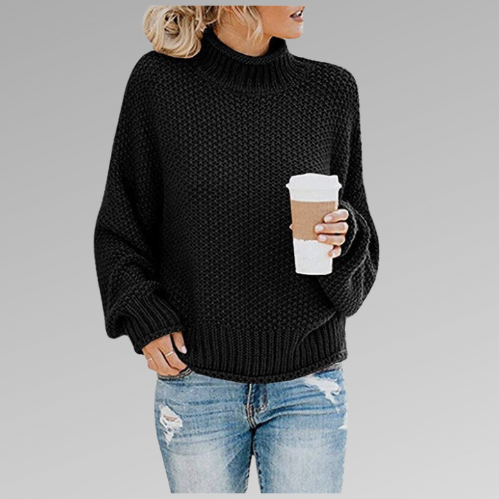 Esmeralda | Women's Turtleneck Long Sleeve Sweater