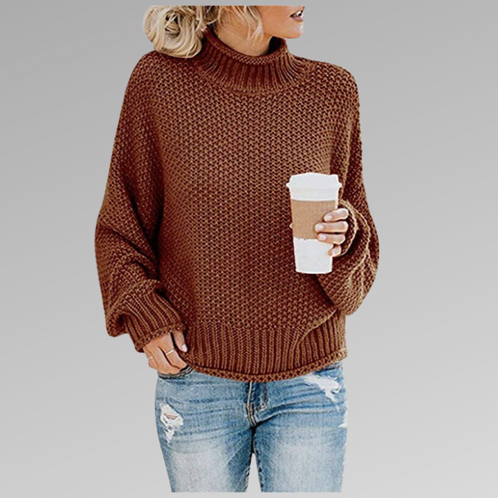 Esmeralda | Women's Turtleneck Long Sleeve Sweater