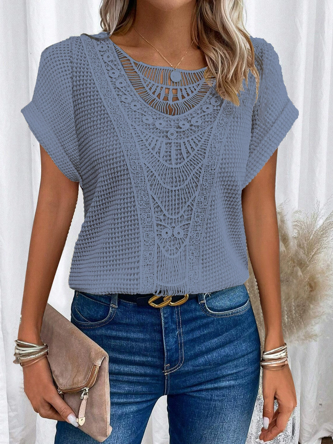 Clara – Crocheted Bohemian Top